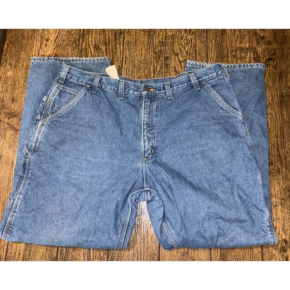 Carhartt fleece lined dungaree fit jeans 44x32 - Picture 3 of 5